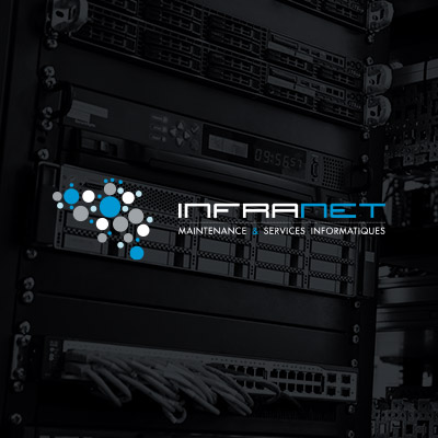 www.infranet.be | Logo, carte de visite, farde à rabat, CMS Joomla, Automatisation des contacts